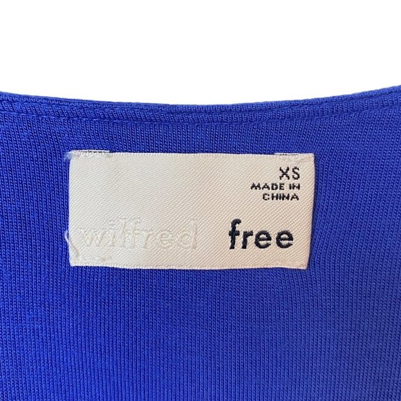 Wilfred Free Aritzia Blue Vivienne Slip Spagetti Strap Mini Dress - Picture 10 of 10